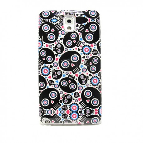 funda de gel calaveras Note3