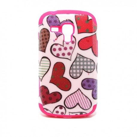 funda trasera doble galaxy Trend Corazones