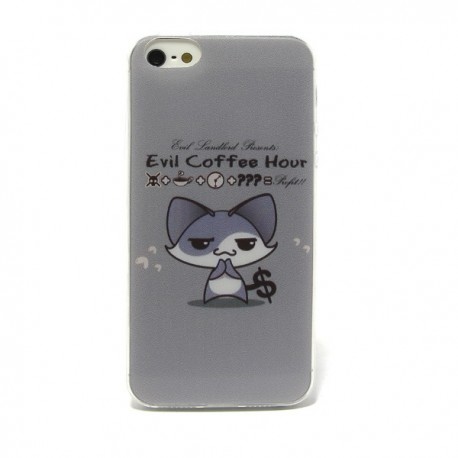 Funda de gel Evil Coffee iPhone 5