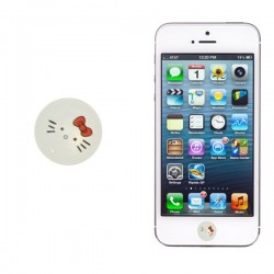 Boton iPhone Kitty Colores
